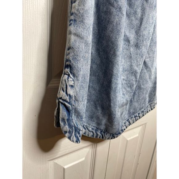 All Saints Dresses All Saints Adela Chambray Off Shoulder Dress Womens XS - Picture 11 of 12